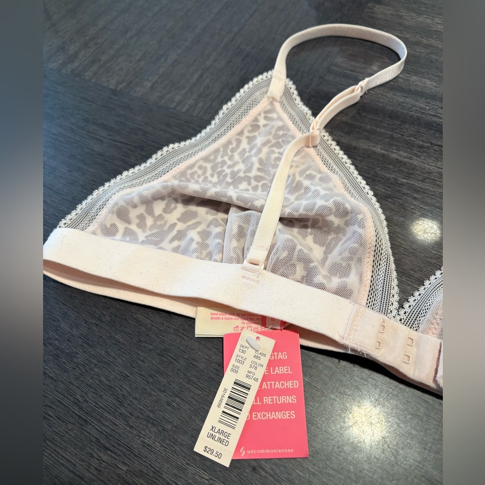 Unlined Leopard Bra XLarge - Picture 6 of 8